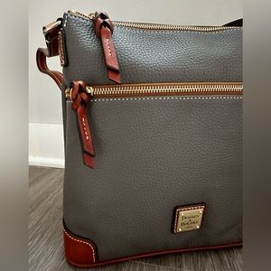 Dooney & Burke Crossbody Bag in Elephant Gray NWT